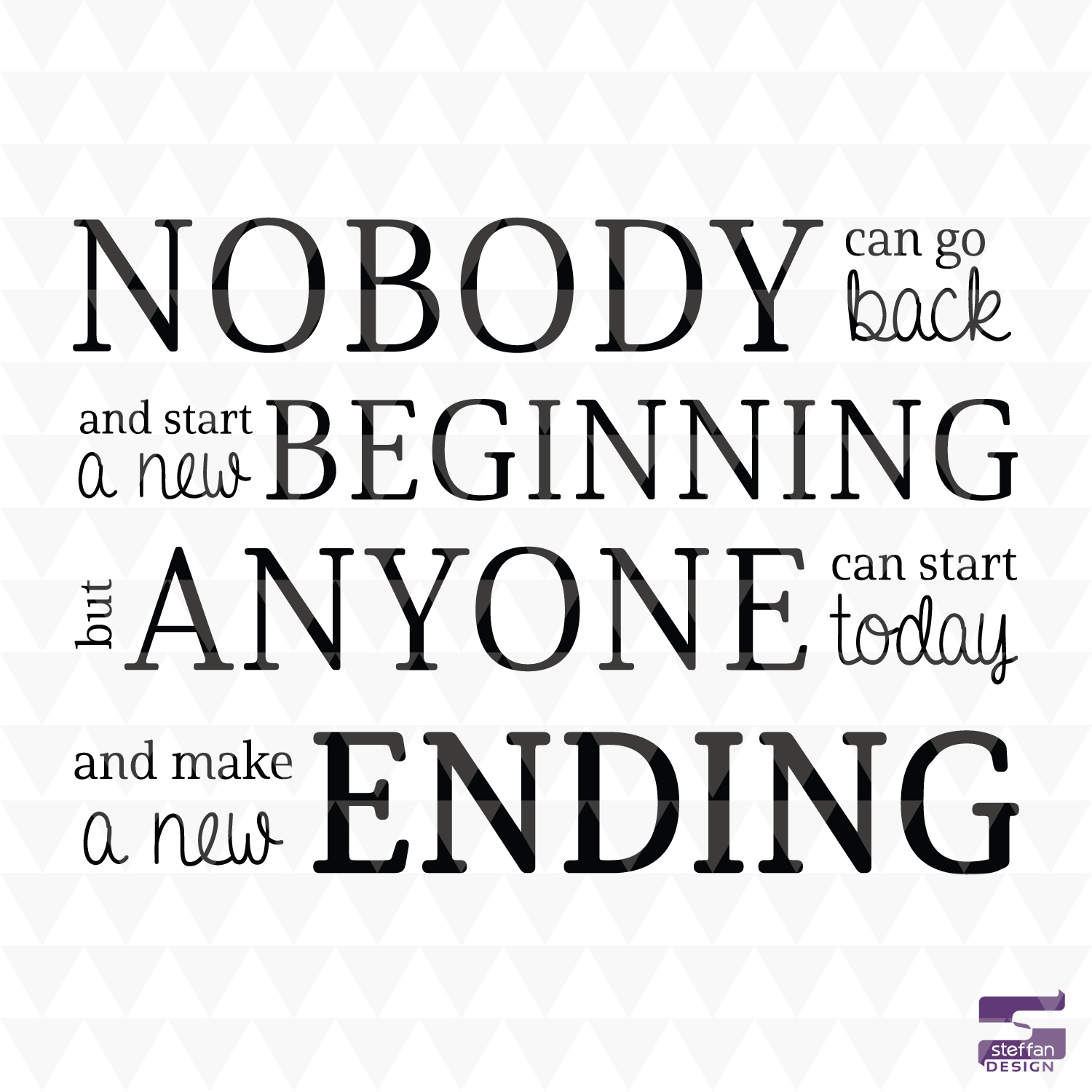 New Beginning SVG | Motivational Quote | Inspirational Word Art | Fresh Start Digital Download | Cricut Silhouette