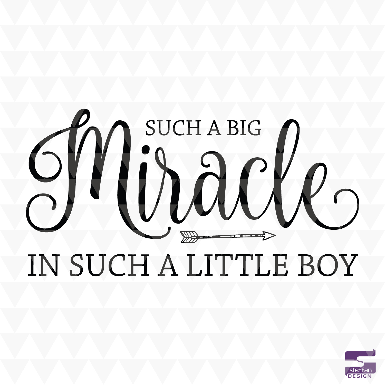 Miracle Little Boy Nursery Decor – SVG, PDF, JPEG Downloads