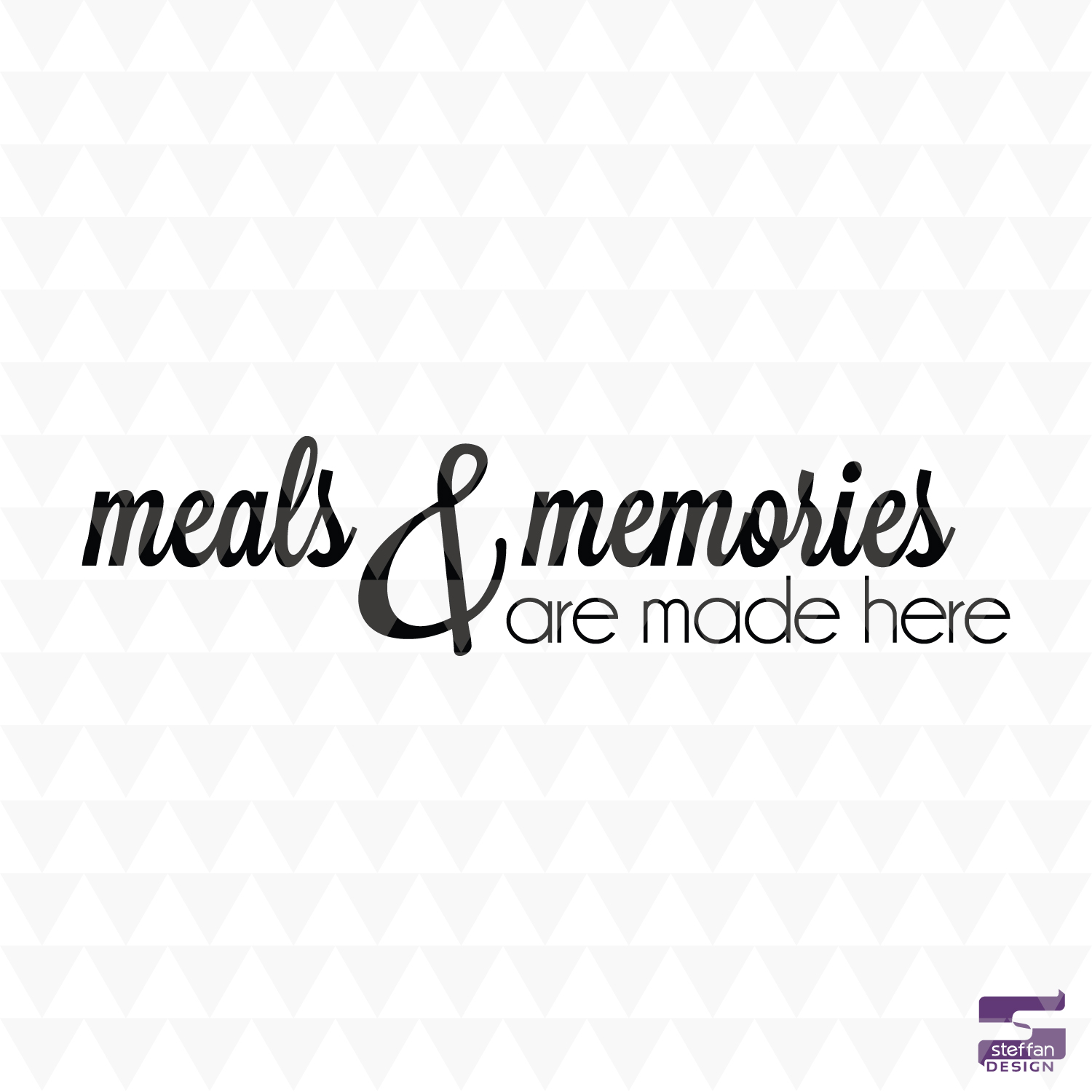 Meals and Memories are made here - cricut downloads, kitchen decor, kitchen word art
