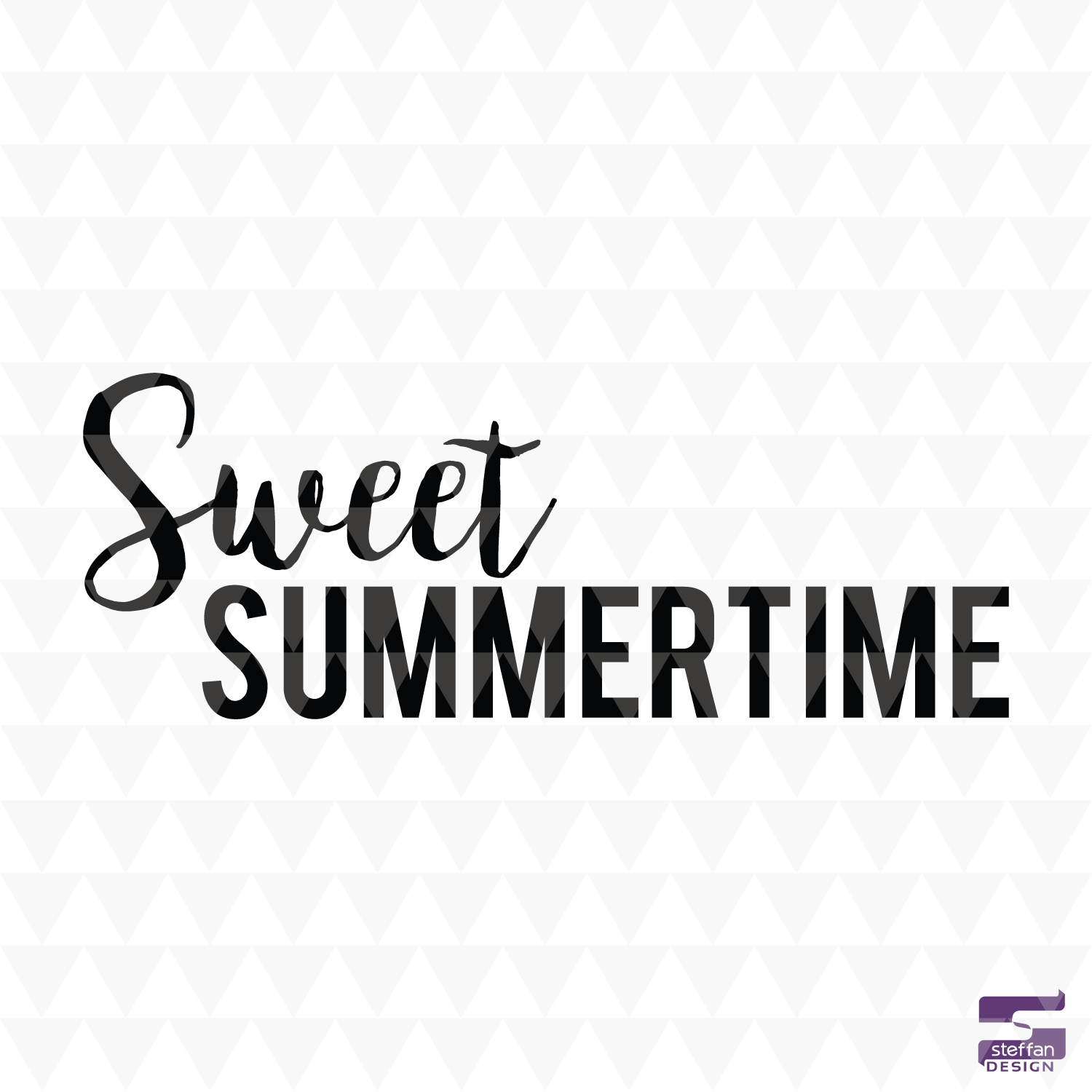 Sweet Summertime – Summer Quote Design | SVG, PDF, JPEG | Cricut & Silhouette Cut File | Instant Download